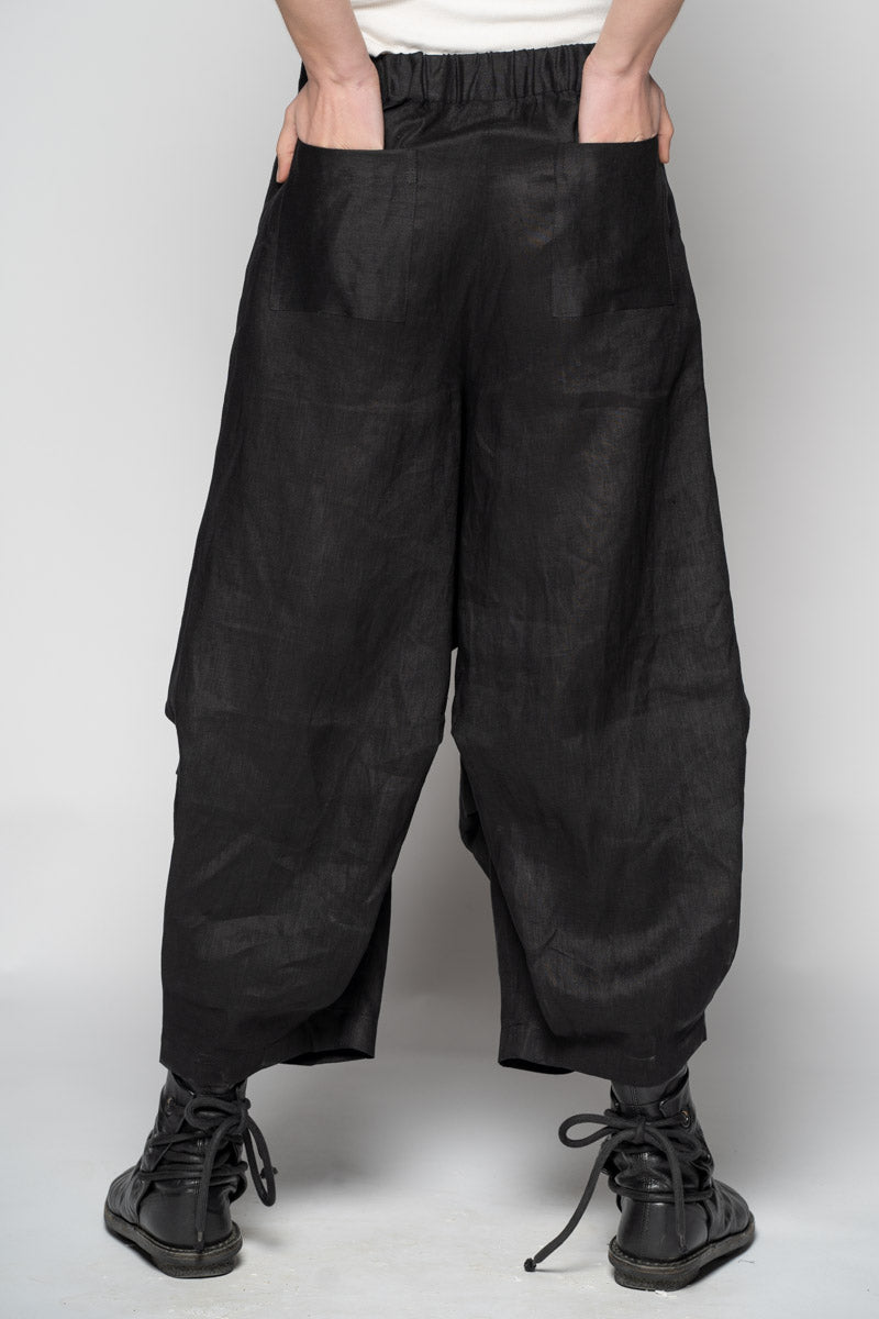 Ouna Tuck Pants Blk
