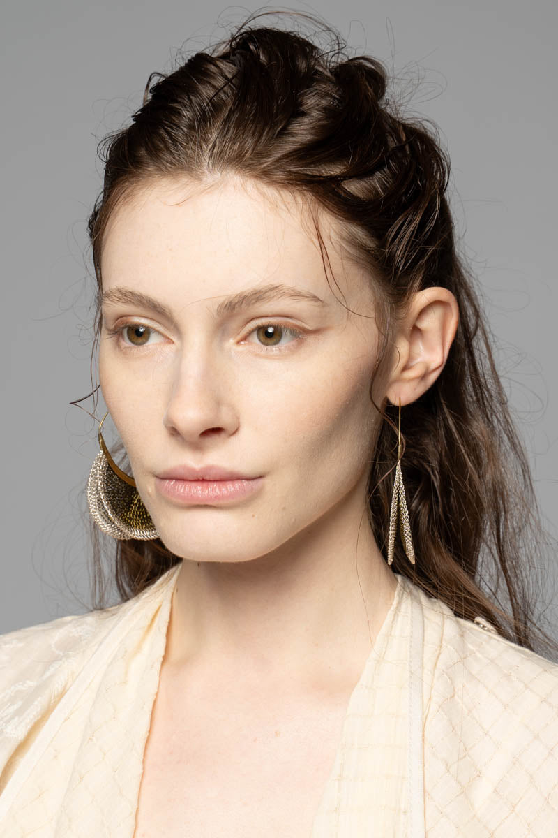 Fan Hook Earrings Antique