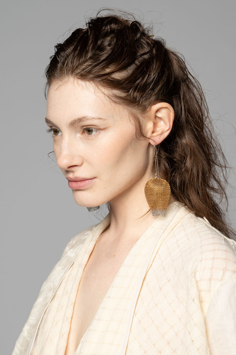 Gumnut Earrings Brass