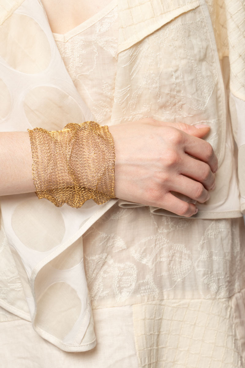 Scrunch Bangle Brass