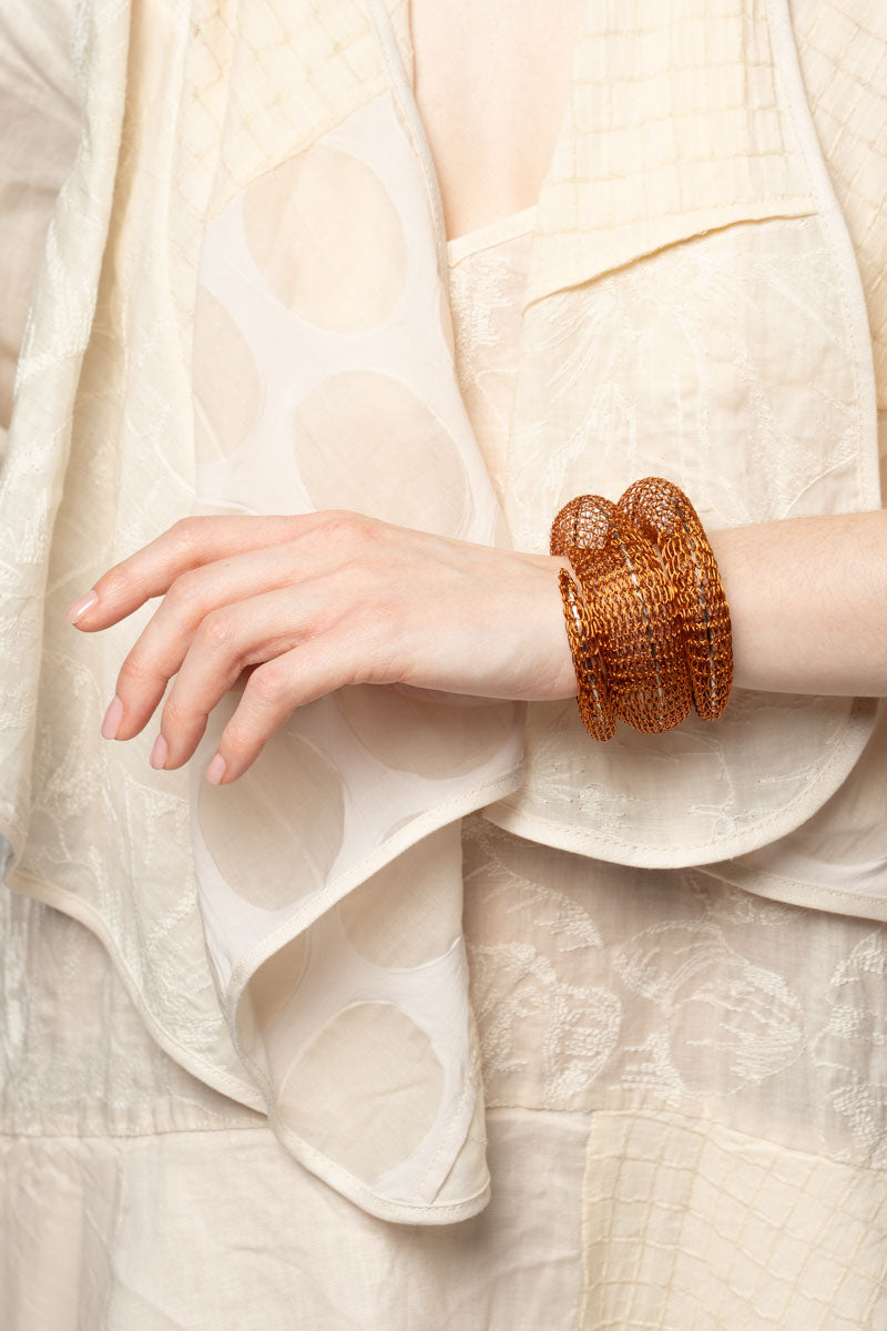 Horn Wrap Cuff Copper