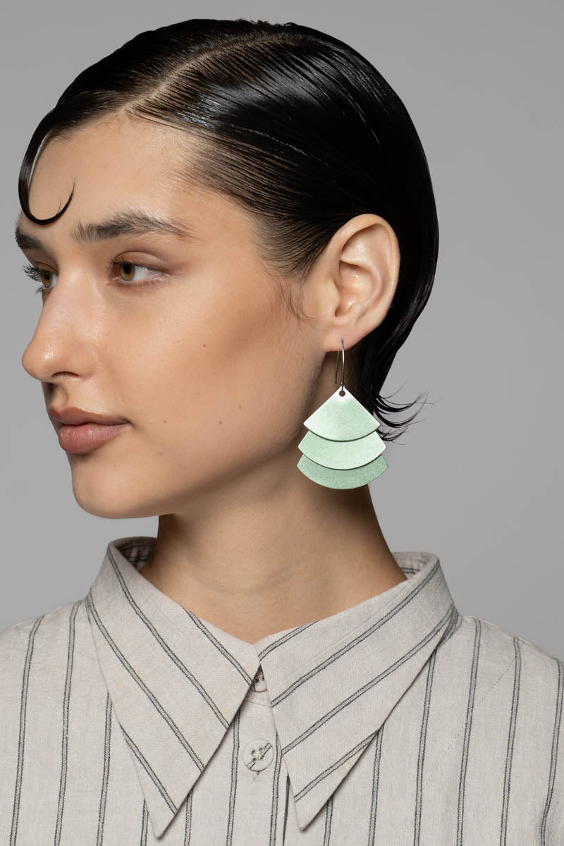 Trifan Earrings Mint