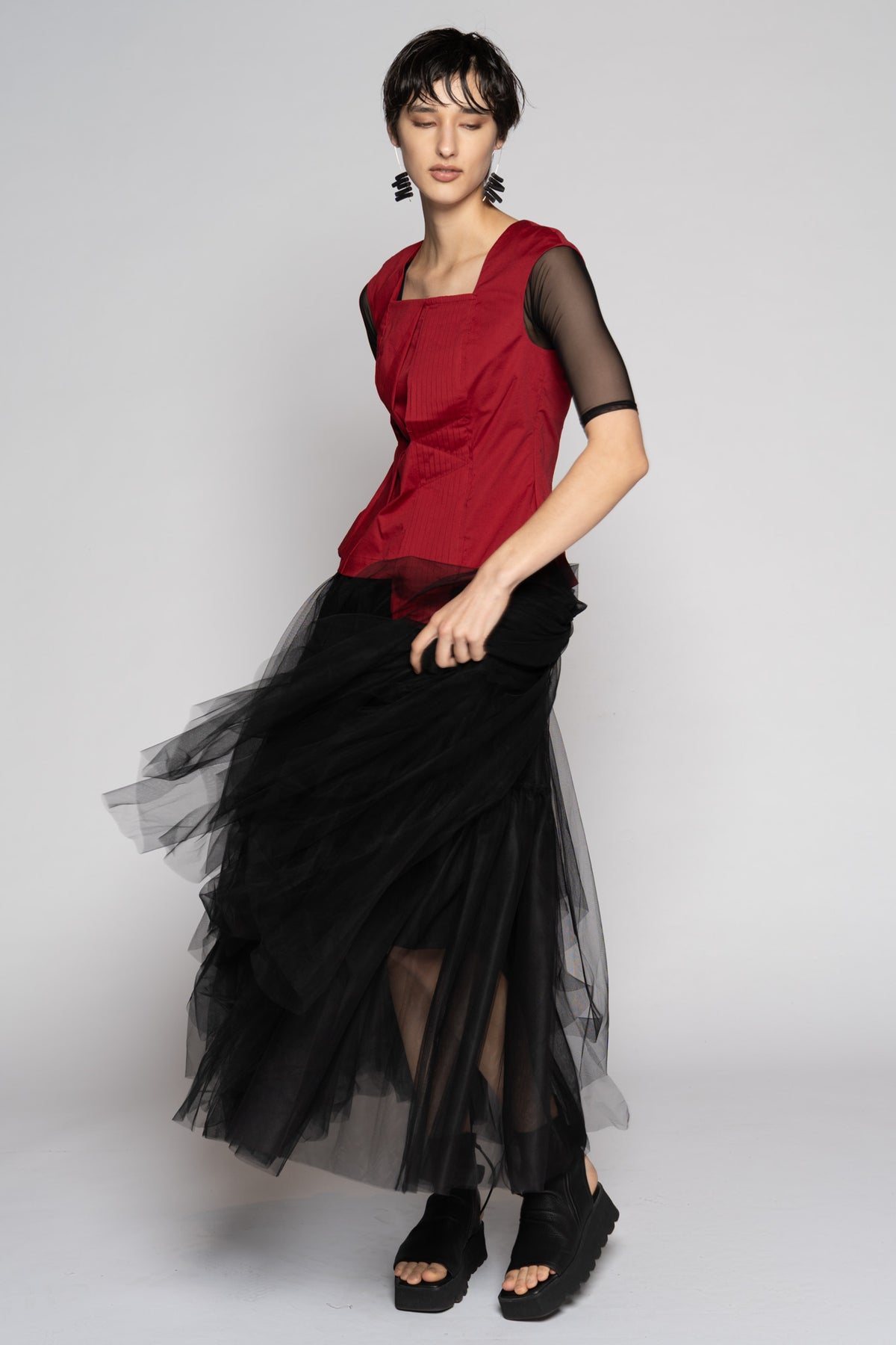 Axis Tulle Skirt Blk