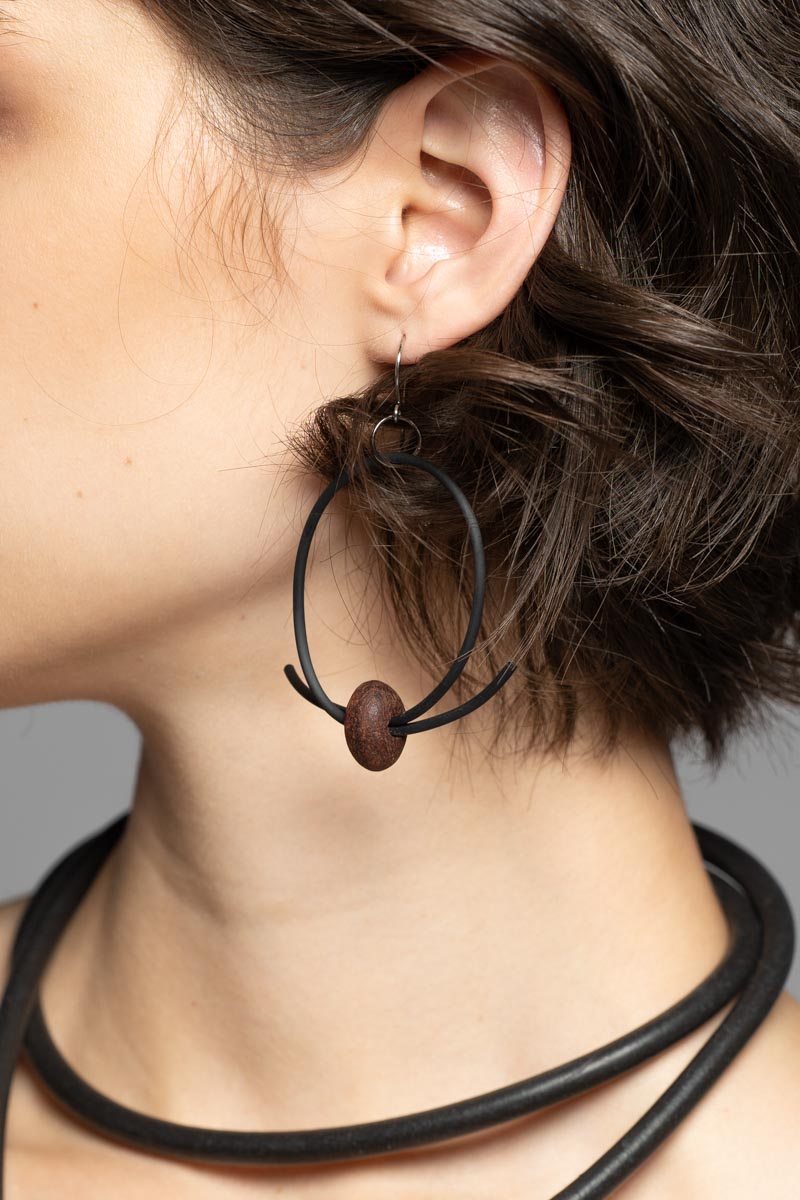 Zen Earrings Brown