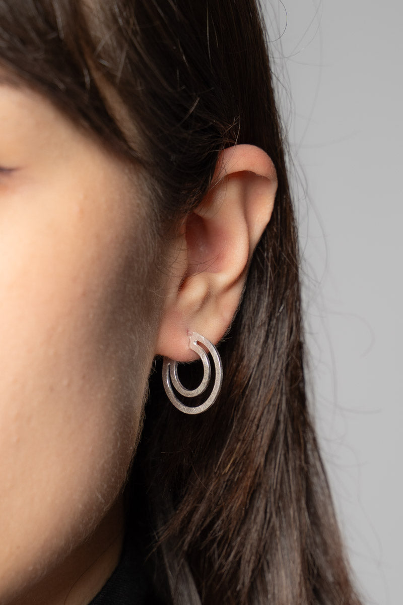 Outline Earrings Silver