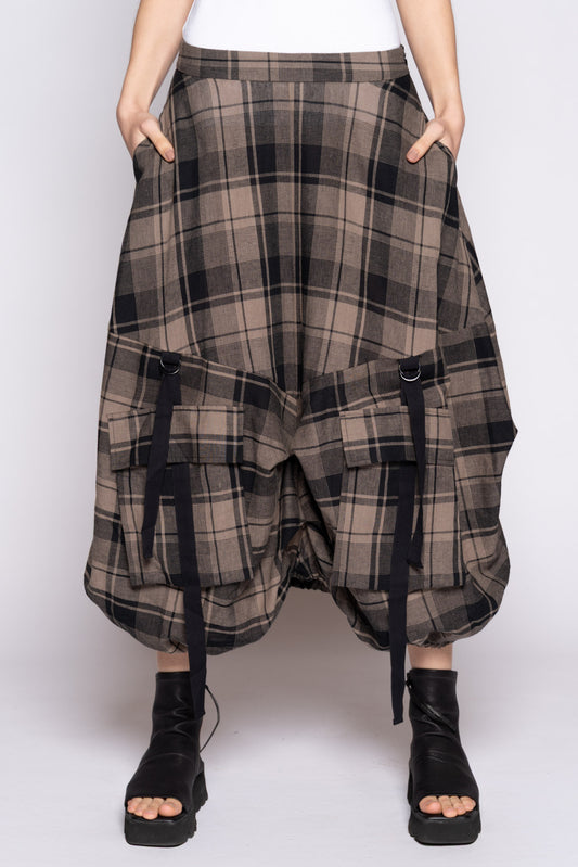 Arya Tuck Skirt Truffle