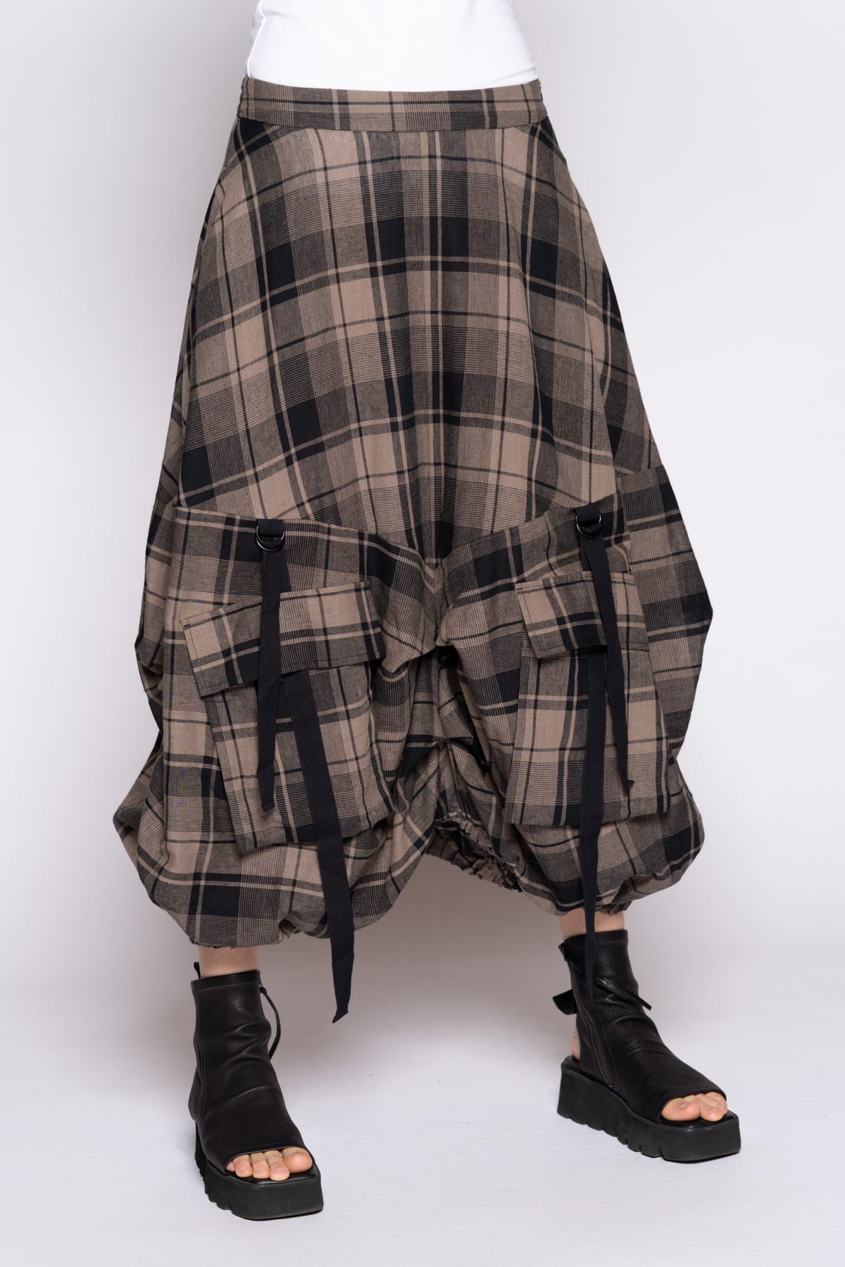 Arya Tuck Skirt Truffle