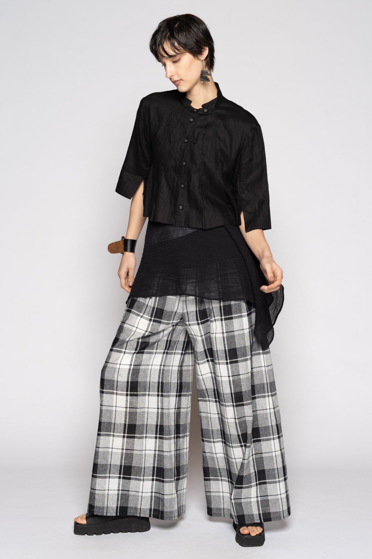 Arya Wide Pants Blk