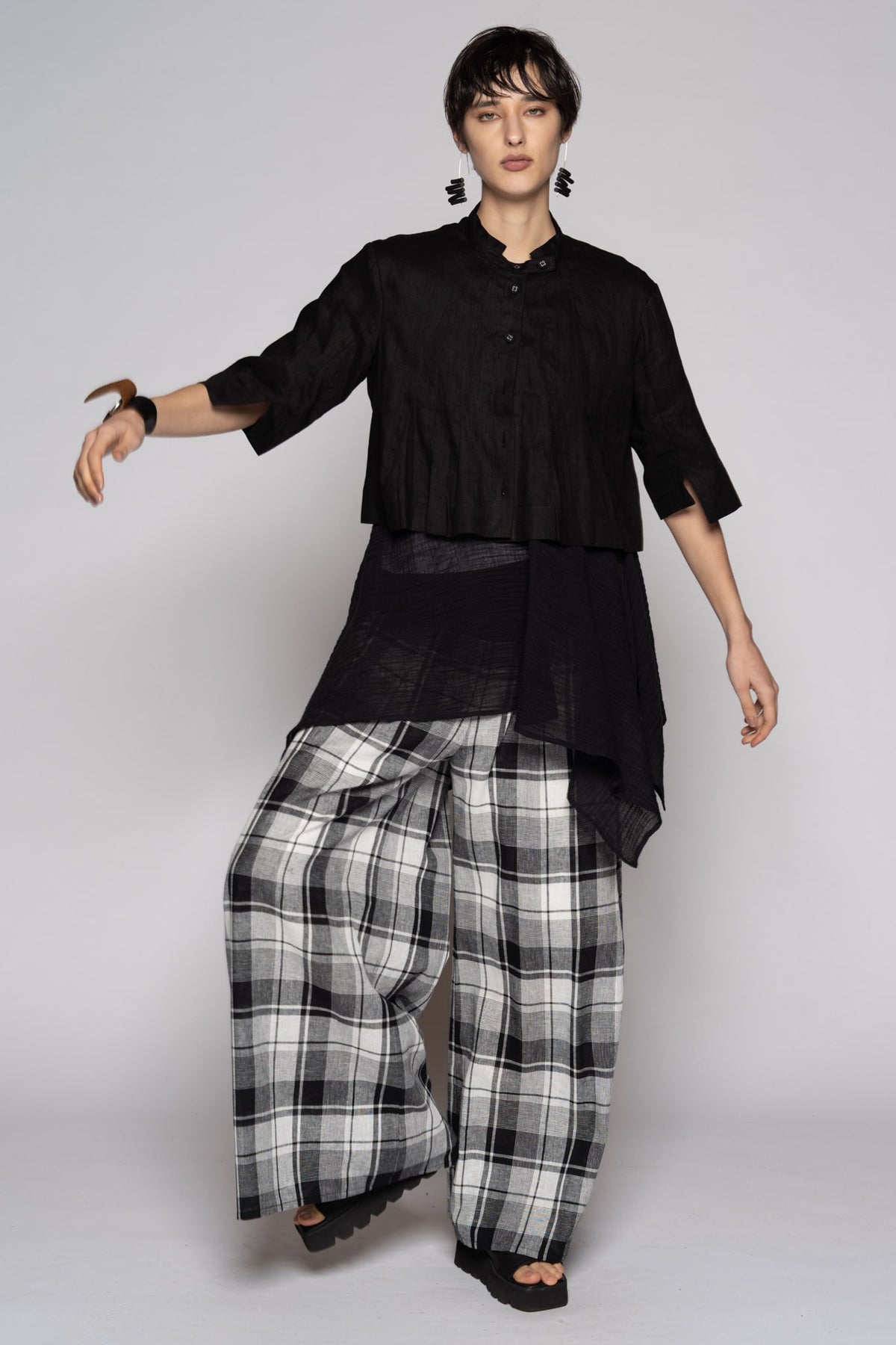 Arya Wide Pants Blk