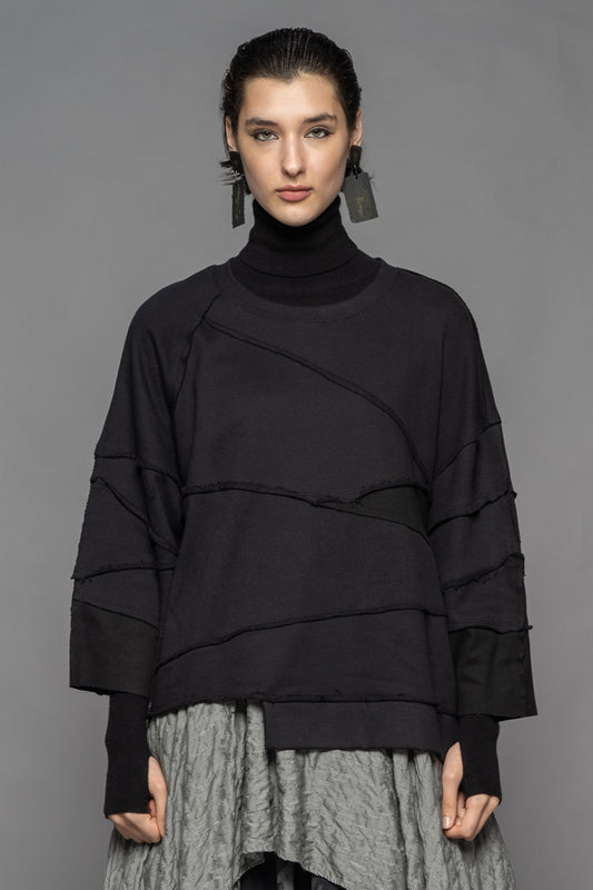 Fude Patch Top Blk