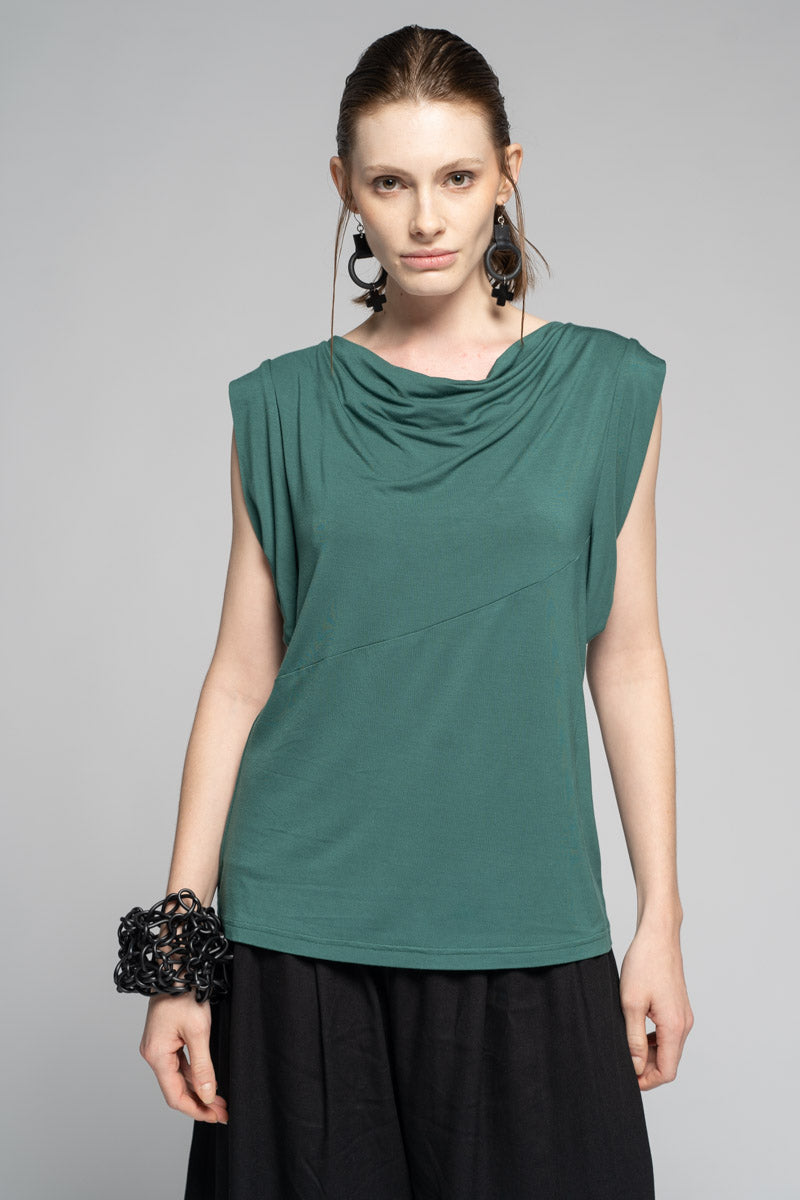 Kuro Drape Top Sage