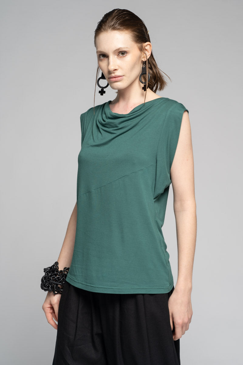 Kuro Drape Top Sage