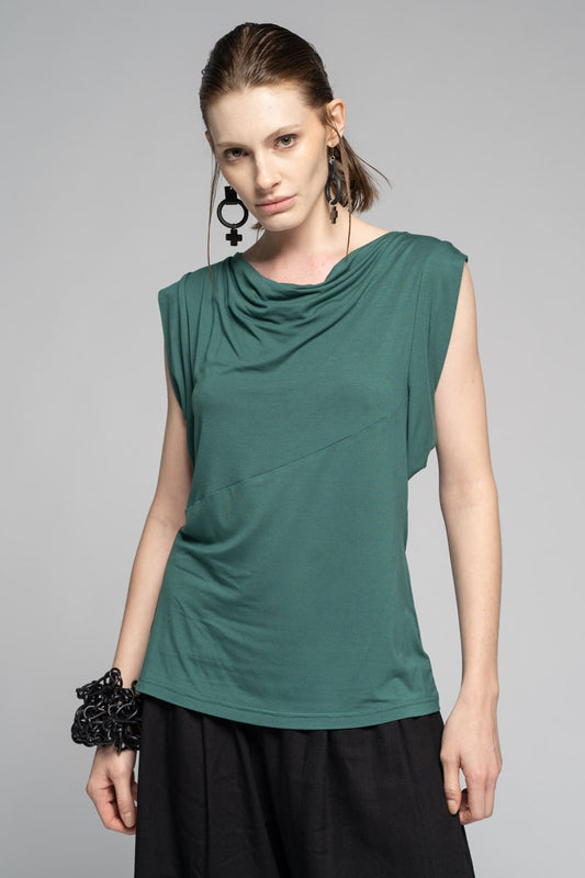 Kuro Drape Top Sage