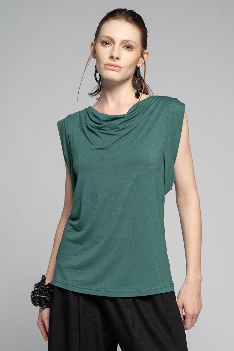 Kuro Drape Top Sage