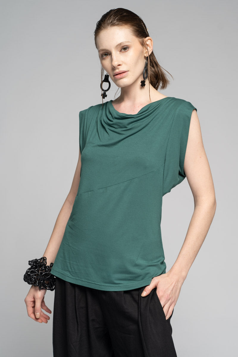 Kuro Drape Top Sage