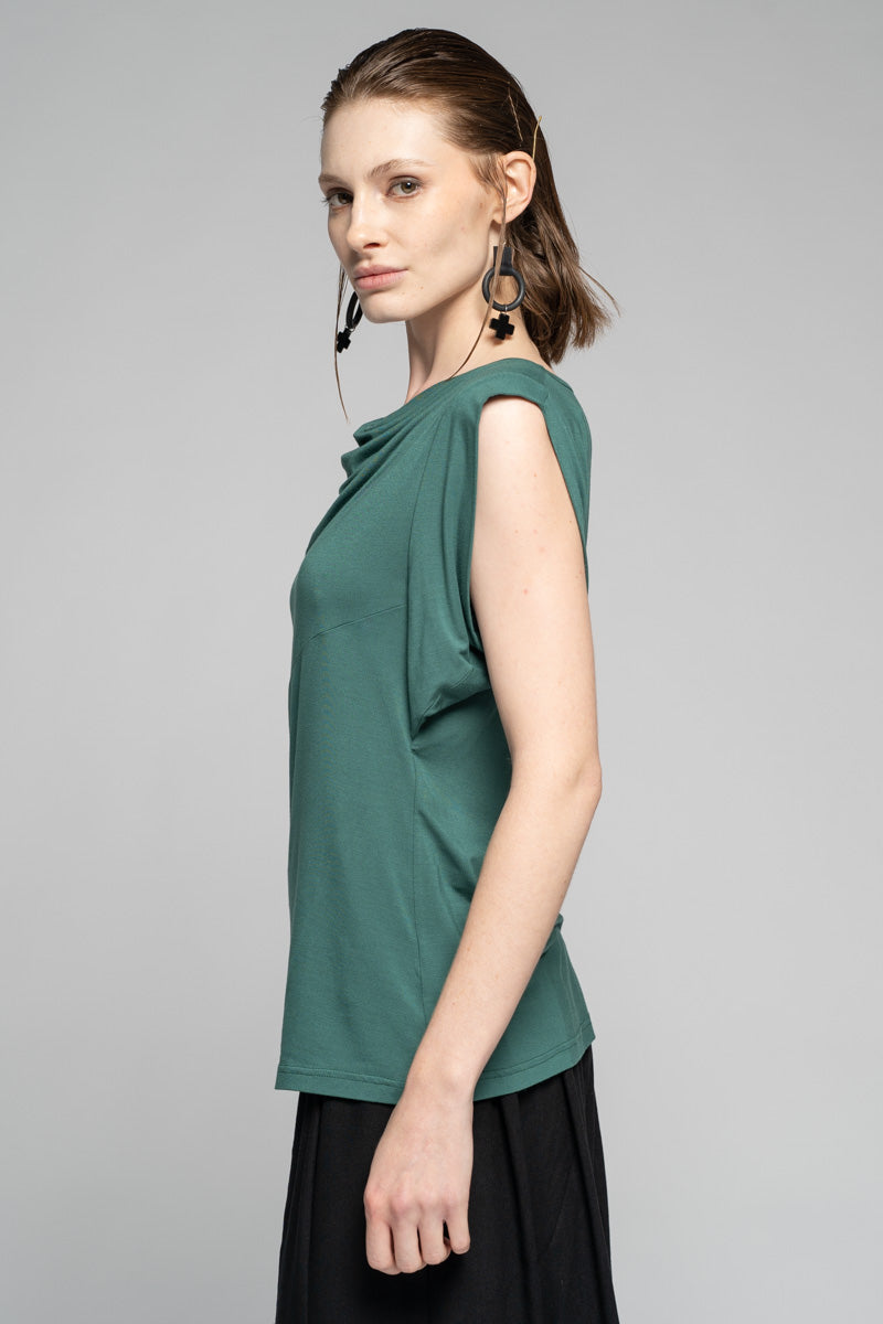 Kuro Drape Top Sage