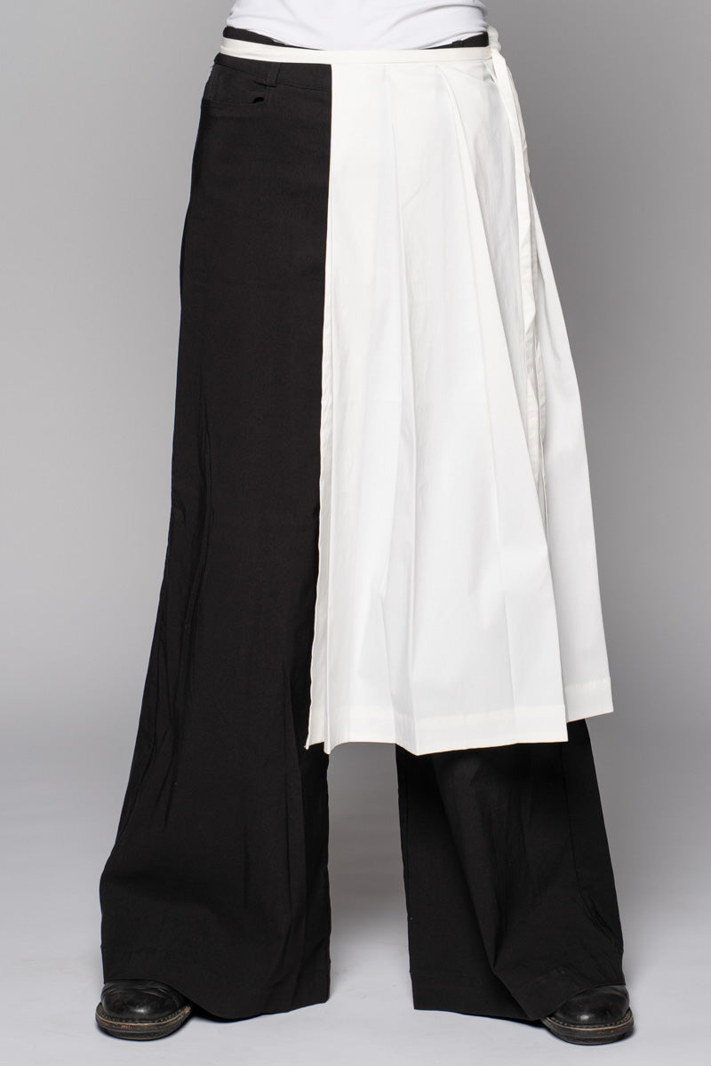 Sia Pleated Apron Wh