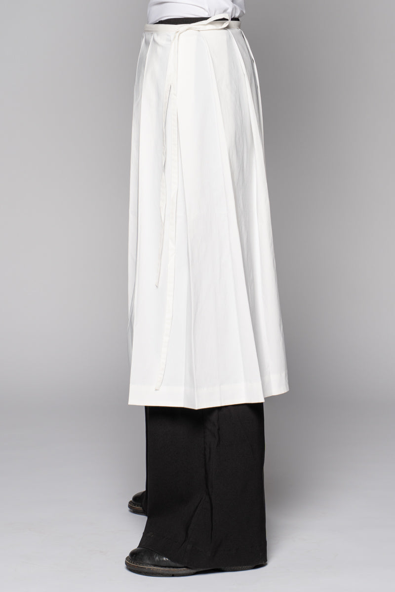 Sia Pleated Apron Wh