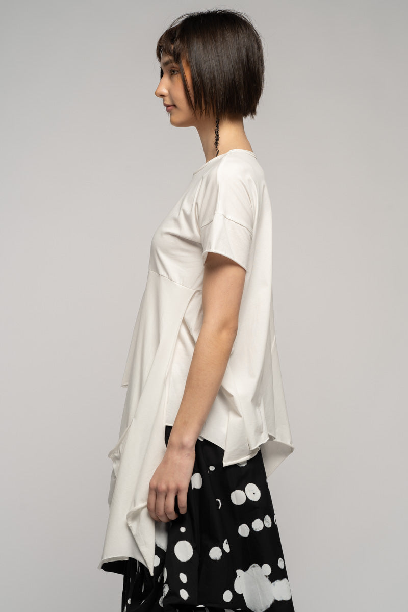 Riddler Drape Top White