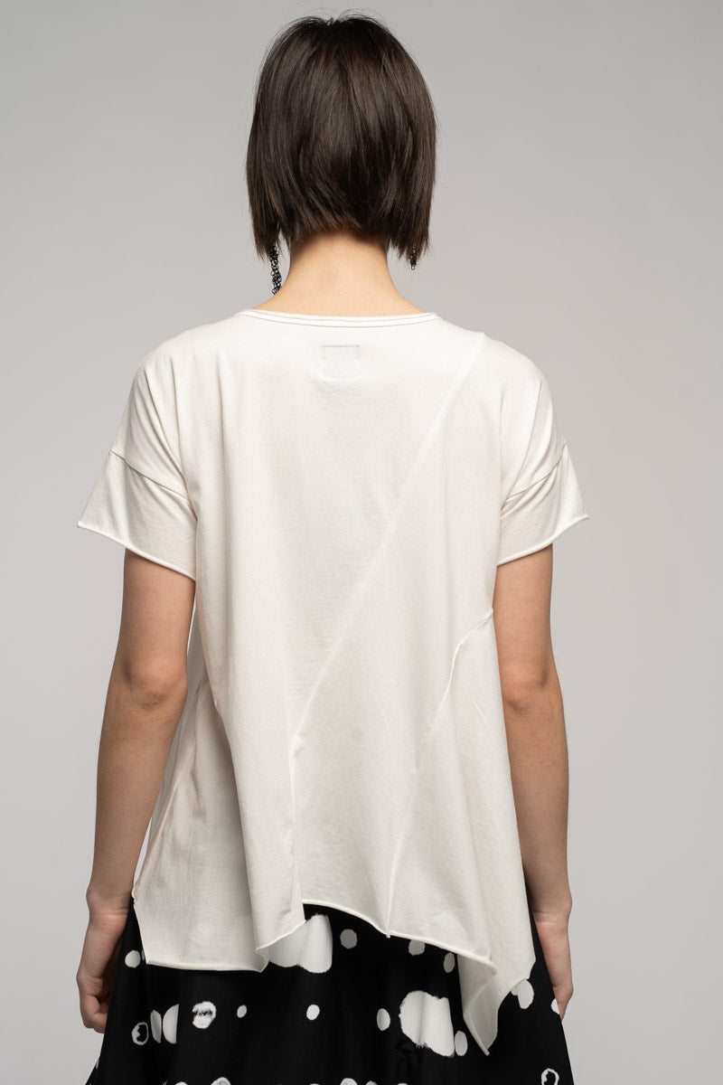 Riddler Drape Top White