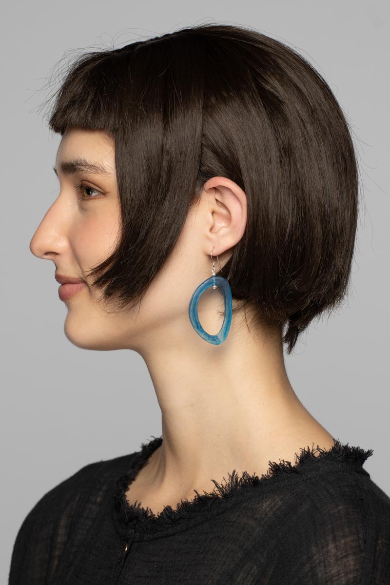 Havana Earrings Cobalt