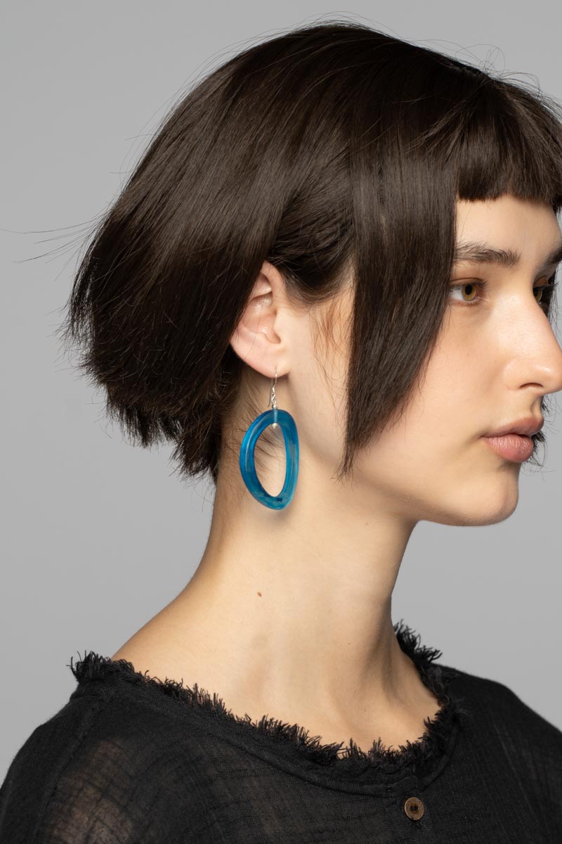 Havana Earrings Cobalt