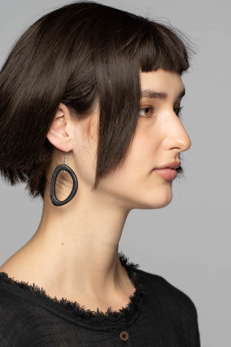 Havana Earrings Blk