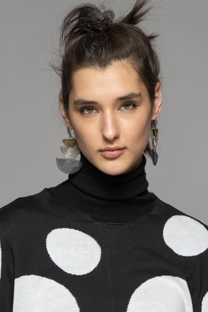 Triple Moon Earrings Stain/Oxi