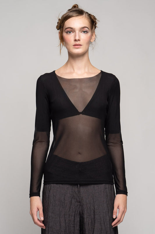 Kinu Mesh Top Black