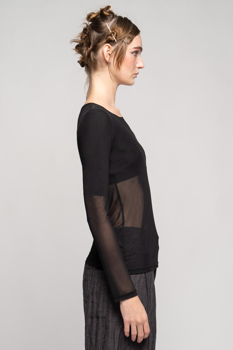 Kinu Mesh Top Black