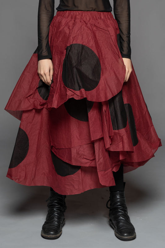 Tentou Dot Skirt Berry