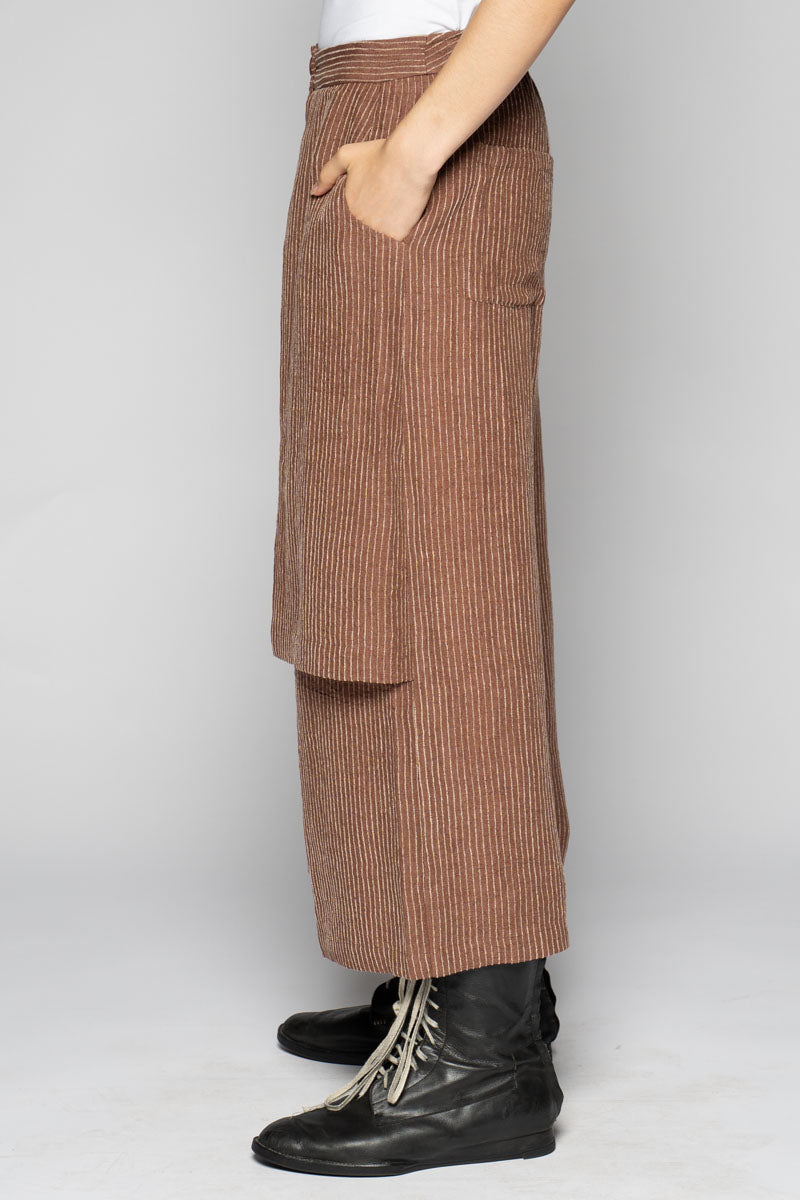 Ember 3/4 Apron Pants Walnut