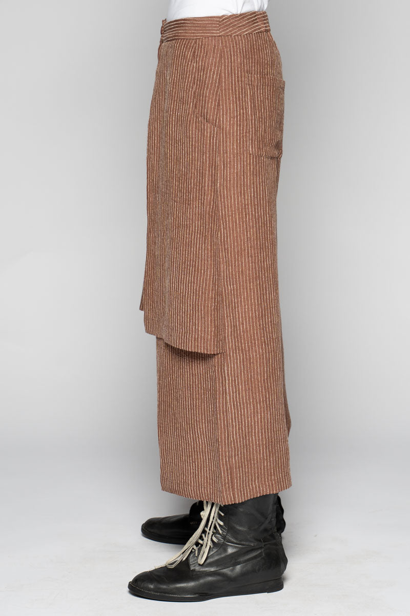 Ember 3/4 Apron Pants Walnut