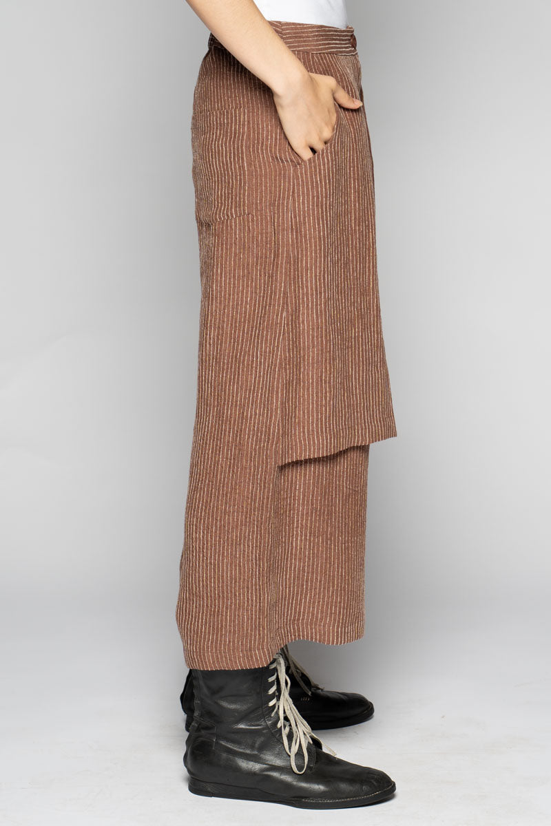 Ember 3/4 Apron Pants Walnut