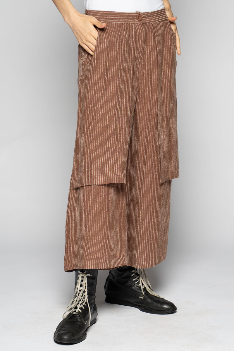 Ember 3/4 Apron Pants Walnut