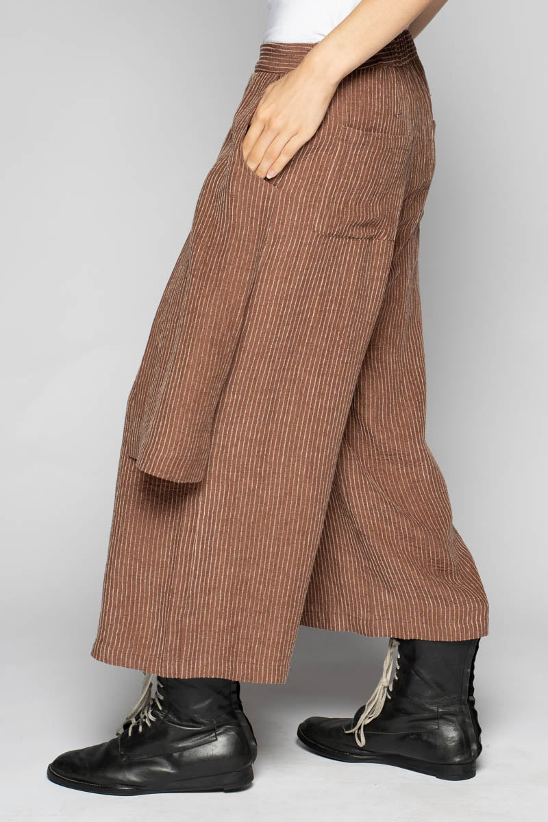 Ember 3/4 Apron Pants Walnut