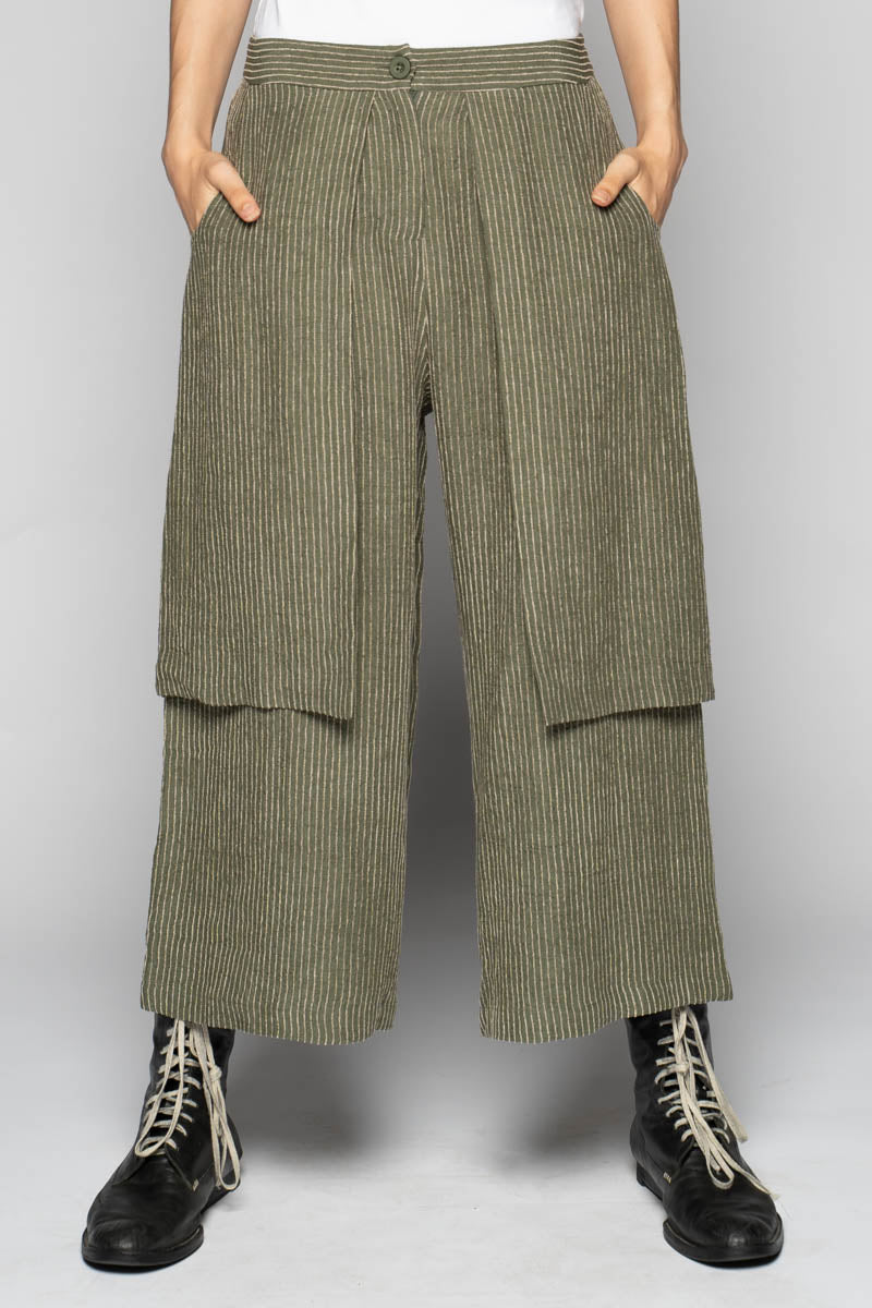Ember 3/4 Apron Pants Moss