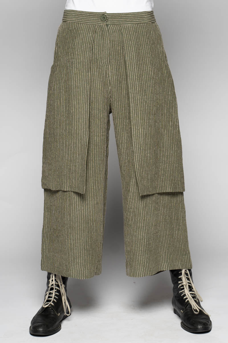 Ember 3/4 Apron Pants Moss