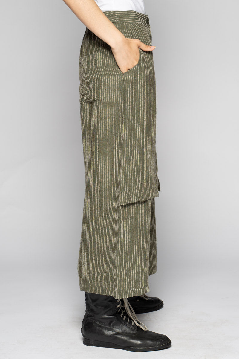Ember 3/4 Apron Pants Moss