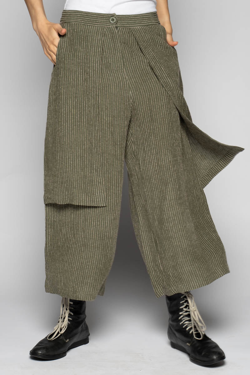 Ember 3/4 Apron Pants Moss