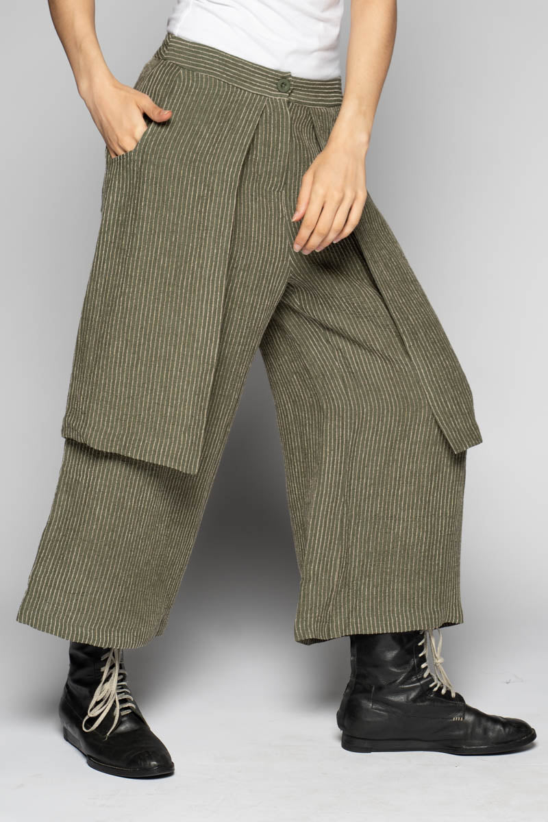 Ember 3/4 Apron Pants Moss