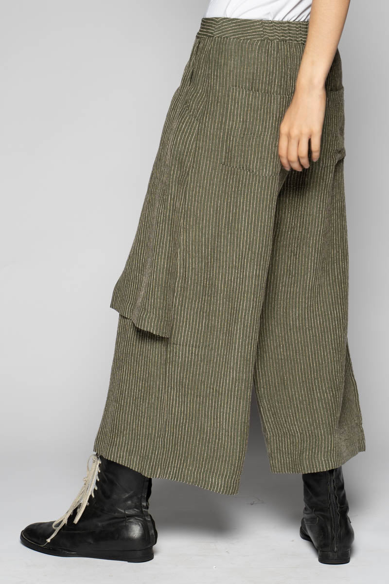 Ember 3/4 Apron Pants Moss
