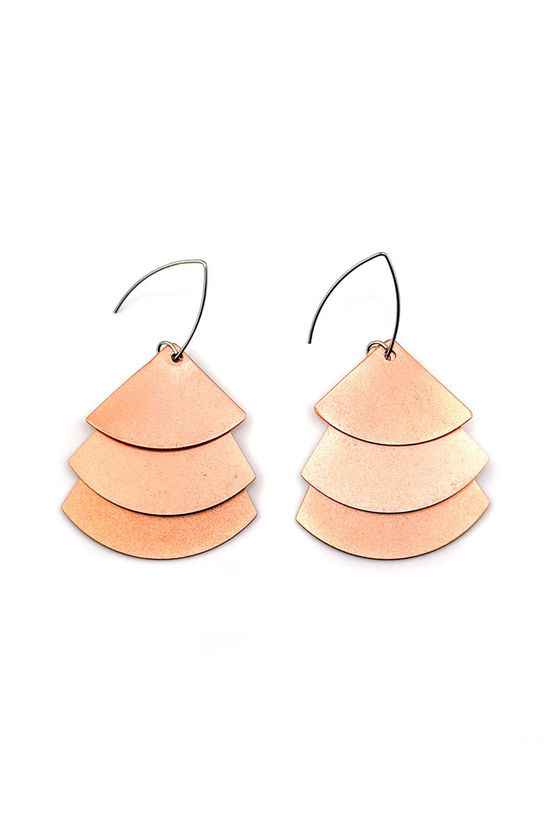Trifan Earrings Salmon