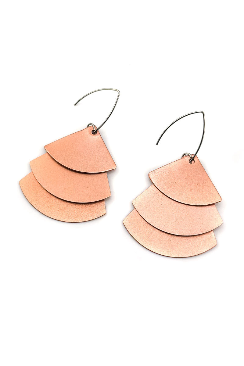 Trifan Earrings Salmon