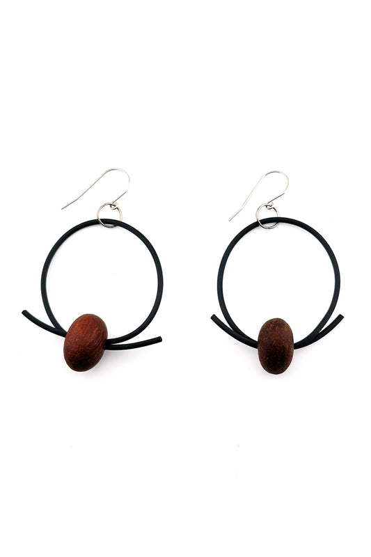 Zen Earrings Brown