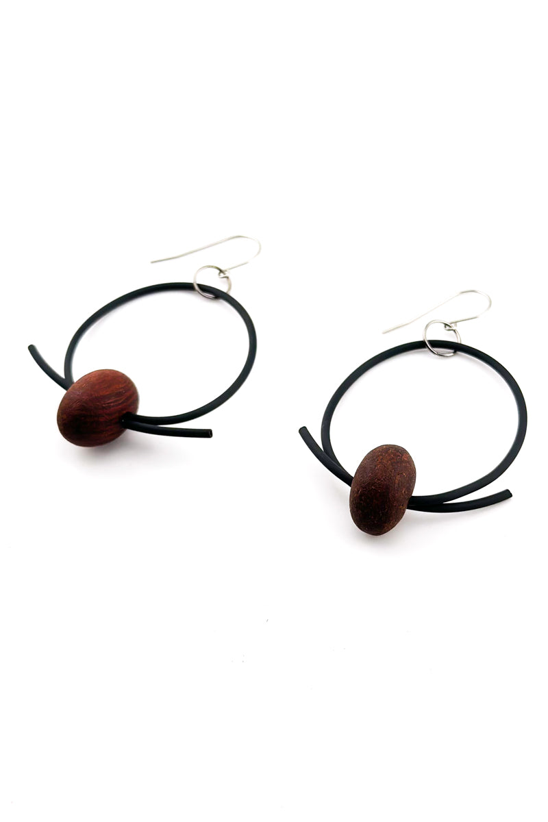 Zen Earrings Brown