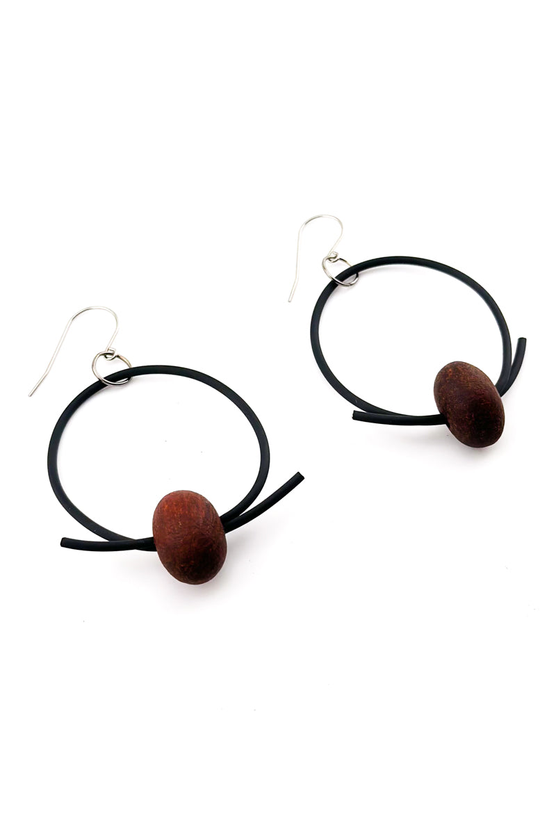 Zen Earrings Brown