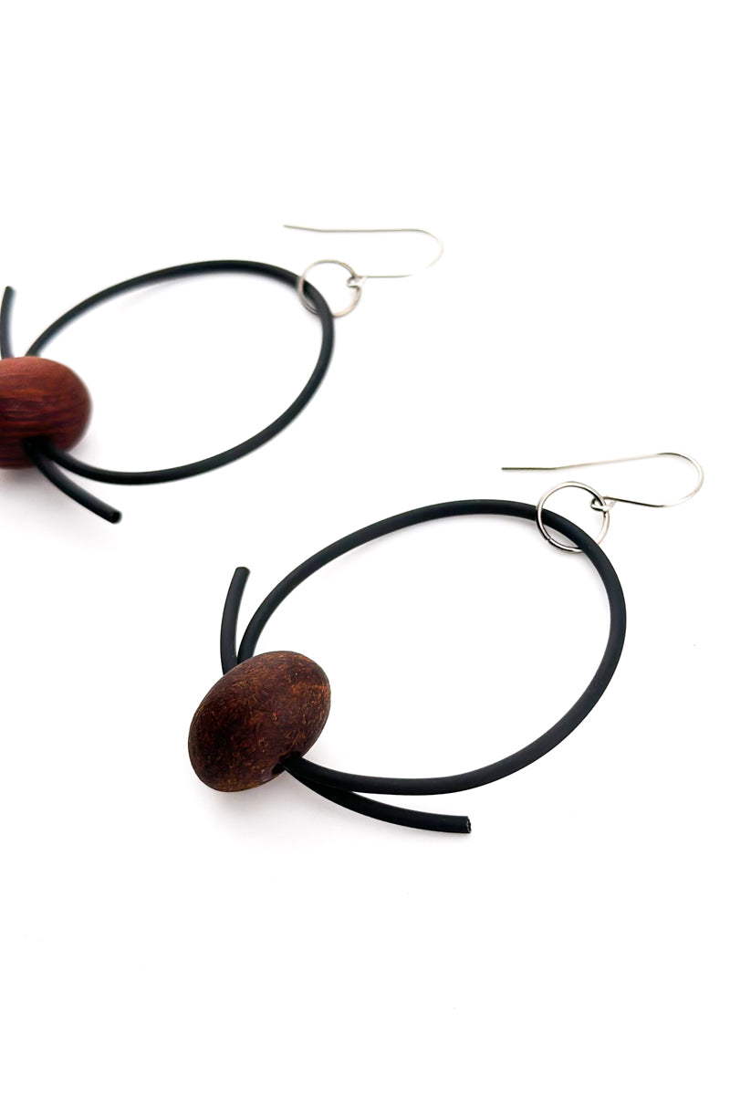 Zen Earrings Brown