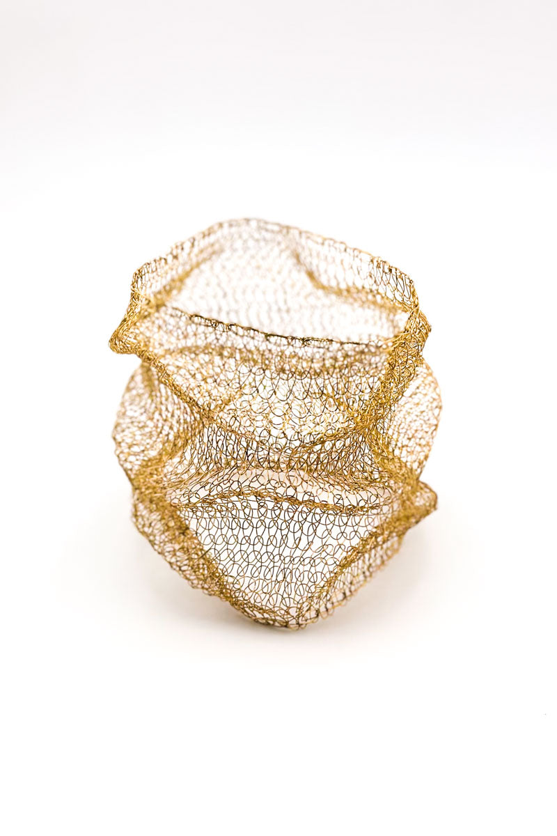 Scrunch Bangle Brass