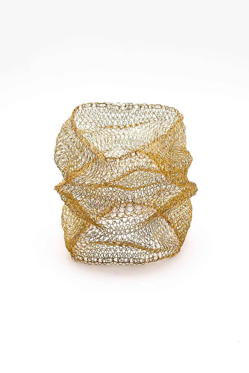 Scrunch Bangle Brass